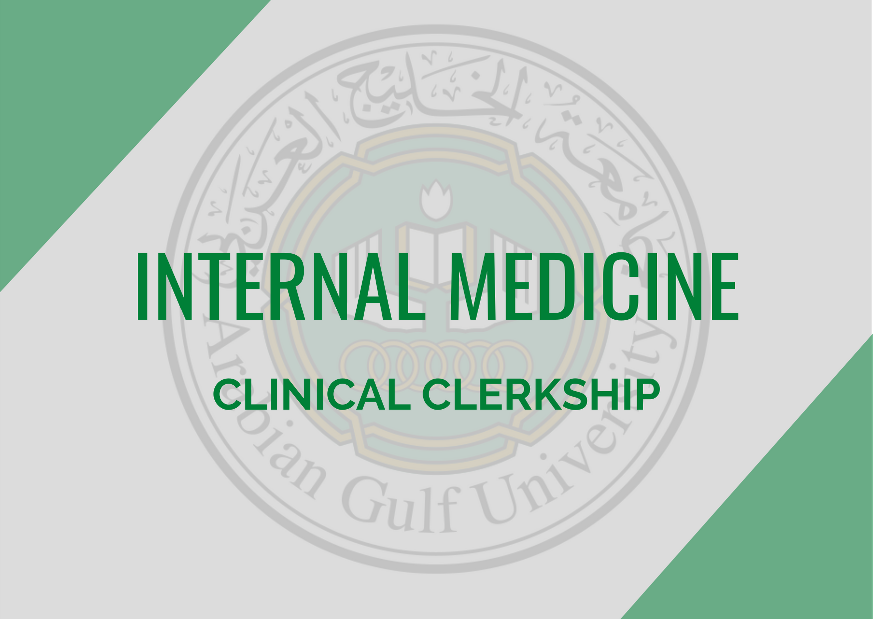 Internal Medicine Rotation Feb - June 2021